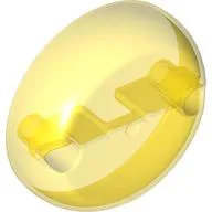 Dome Hemisphere 7 x 7 with 2 Pin Holes [Plain] / Trans-Yellow