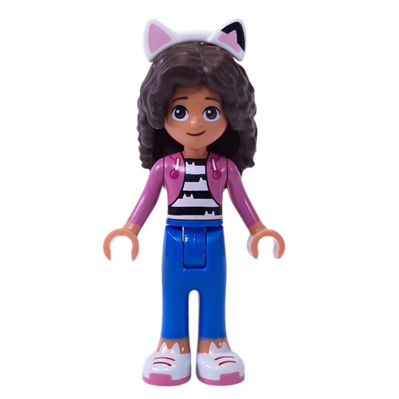Lego Gabby, Dark Pink Jacket, 3886 Hair