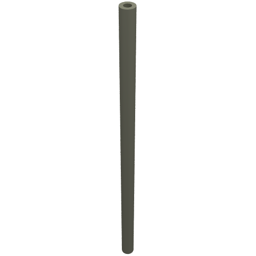 Lego Hose Rigid 3mm D. 9L / 7.2cm / Dark Gray