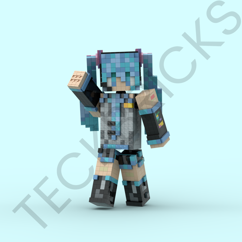 Lego Hatsune Miku MC skin