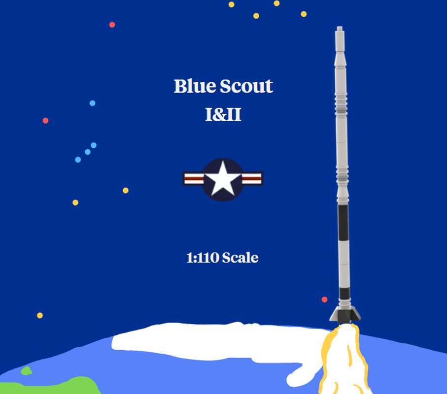 Lego Blue Scout Rockets I & II 1:110