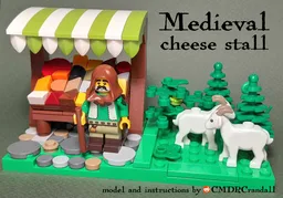 Medieval cheese stall