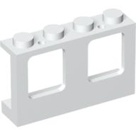 Lego Window 1 x 4 x 2 Plane, Solid Studs