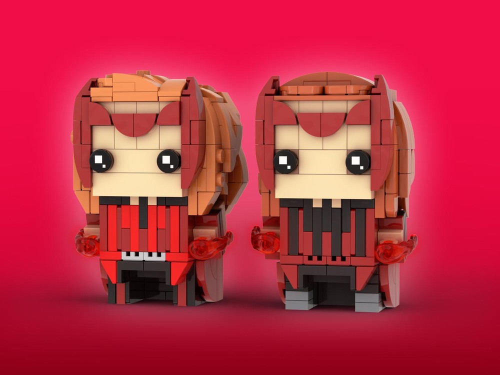 Lego Scarlet Witch Brickheadz LEGO MOC - Marvel Studios WandaVision & Doctor Strange in the Multiverse of Madness