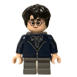 Harry Potter, Dark Blue Jacket with Zipper, Short Legs