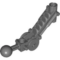 Large Figure Skeletal, Limb, Angular with Ball Joint, and Axle Hole / Dark Bluish Gray