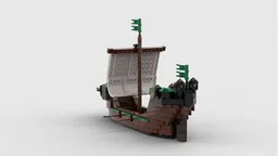 Medieval Forestmen Ship