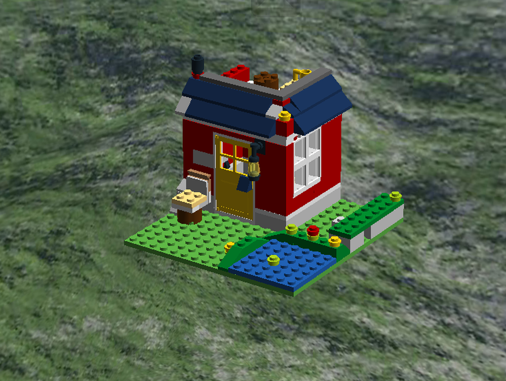 Lego House With Rooftop
