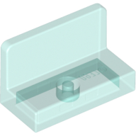 Lego Panel 1 x 2 x 1 [Rounded Corners] / Trans-Light Blue