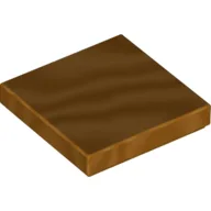 Tile 2 x 2 with Groove / Metallic Gold