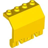 Hinge Panel 2 x 4 x 3 1/3 Locking Dual 2 Fingers / Yellow
