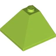 Brick Sloped 33° 3 x 3 Double Convex / Lime