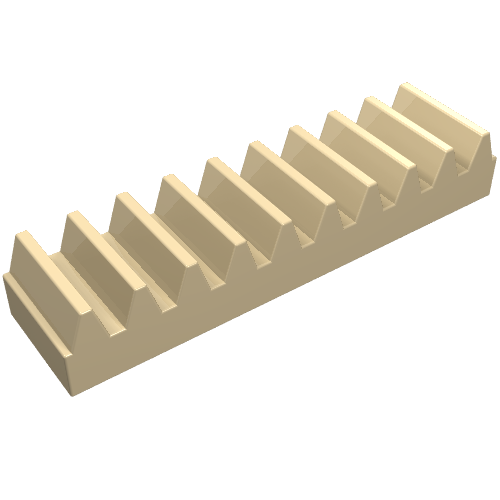 Lego Technic Gear Rack 1 x 4 / Tan
