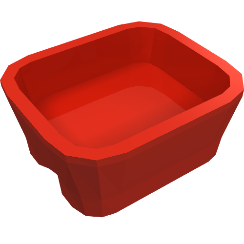 Lego Equipment Dish Rectangular [Kitchen Implements Kit] / Red