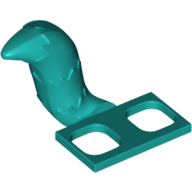 Lego Minifig Hipwear Tail Raccoon / Cat / Fox Costume [Plain] / Dark Turquoise