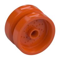 Lego Wheel 18 x 12 with Pin Hole and Stud / Reddish Orange