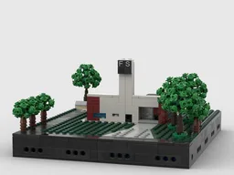 Fire Station 4 at 1/200th Scale