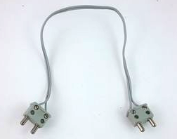 Lego Electric, Wire 12V / 4.5V with 2 Leads, 28 Studs Long with 2 Light Gray Electric, Connector, 2-Way Male Squared Narrow Long without Center Post