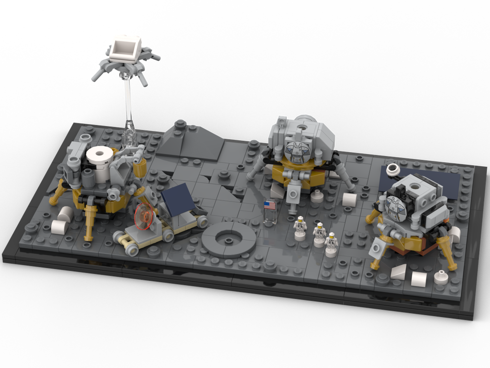 Lego Apollo lunar base (1:110)