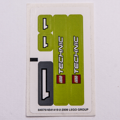 Lego Sticker Sheet for Set 8256-1 / [No Color/Any Color]