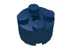 Brick Round 2 x 2 with Axle Hole / Dark Blue