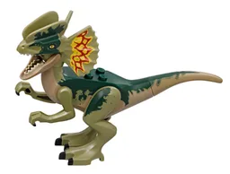 Dinosaur Dilophosaurus First Version with Olive Green Head, Arms, and Legs