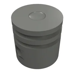 Technic Engine Piston Round / Dark Bluish Gray