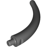Lego Animal Body Part / Plant, Tail / Claw / Horn / Branch / Tentacle, End Section / Dark Bluish Gray