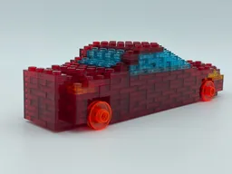 Retrowave/Synthwave Inspired Transparent Car