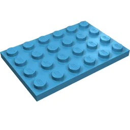 Plate 4 x 6 / Maersk Blue