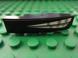 Slope, Curved 4 x 1 with Headlights Pattern Left Side (Sticker) - Sets 8159 / 8160