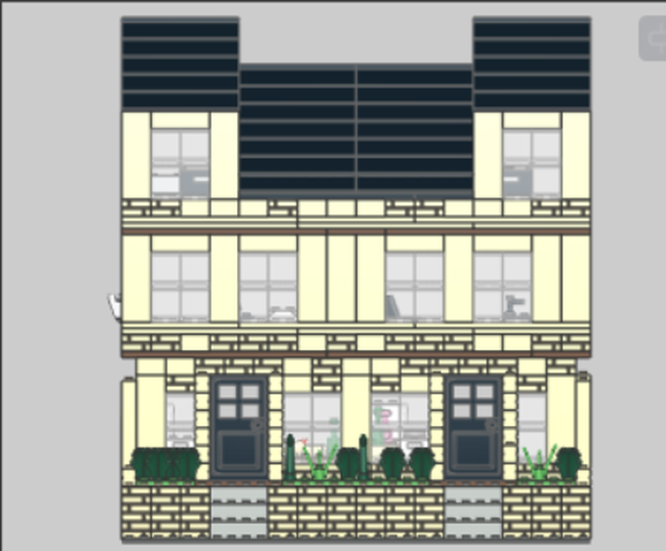 Lego NYC terraced house