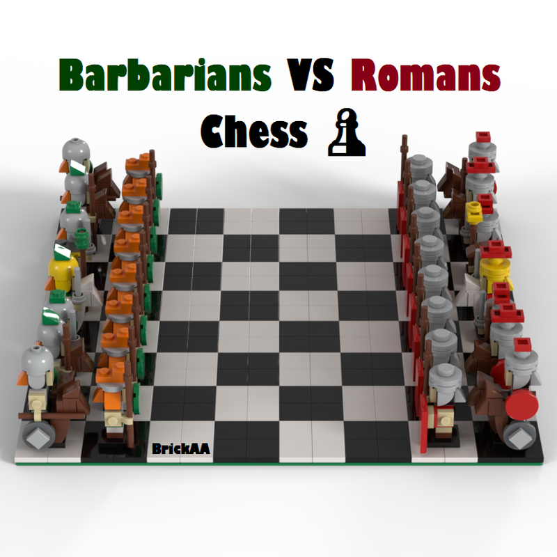 Lego Barbarians VS Romans chess