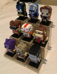 3 tier BrickHeadz display