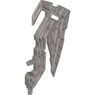 Large Figure Weapon Axe, Skull Warrior / Flat Silver