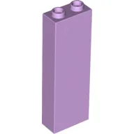 Brick 1 x 2 x 5 with Hollow Studs / Lavender