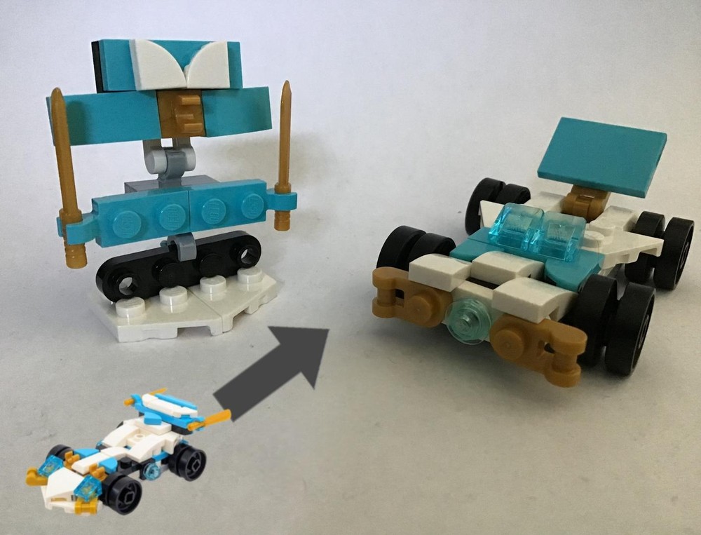 Lego Roadster and Evil Duck