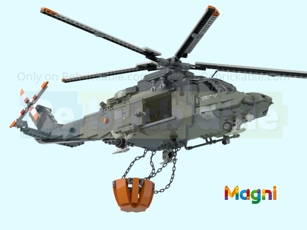 Lego Helicopter Elicottero HH139B Italian Army