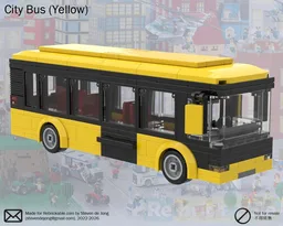 City Bus (City / Minifig Scale, 2023 Revision, Yellow)