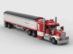 Transport Truck & Grain Hopper Trailer