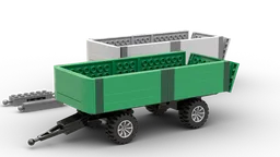 Green farm wagon