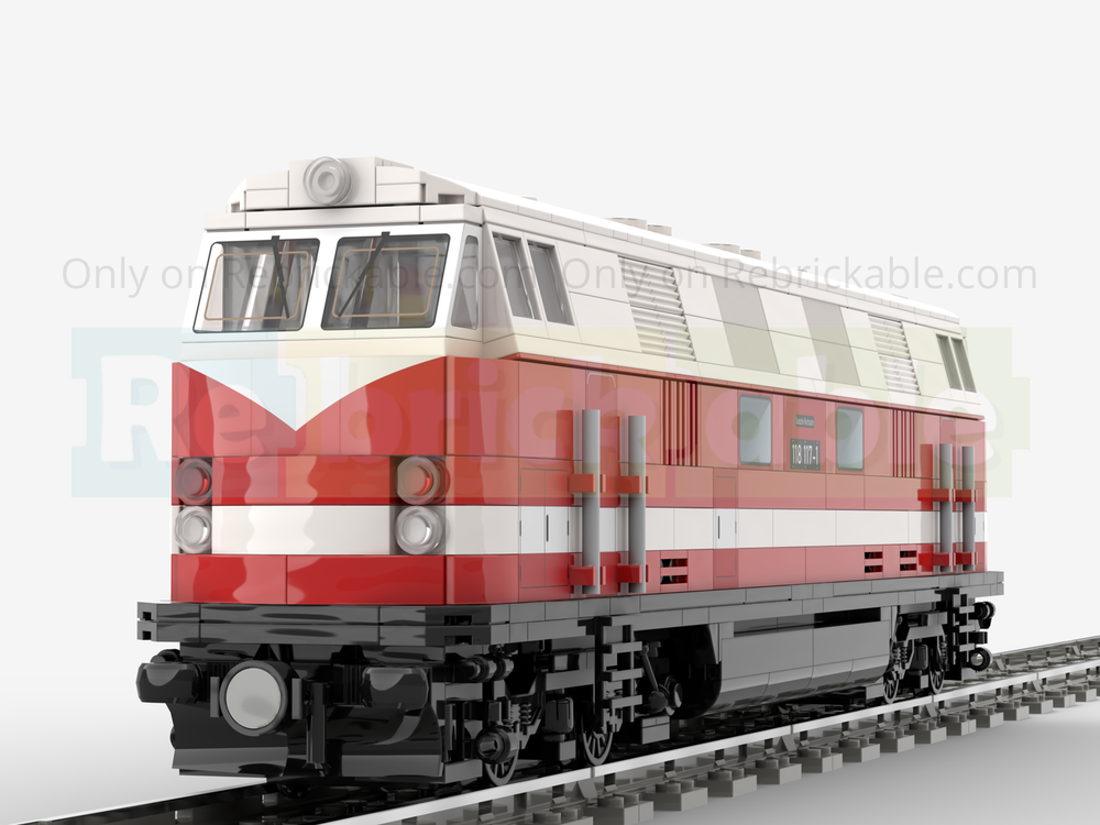 Lego Diesel Locomotive BR118 of the Deutsche Reichsbahn (Version 2)