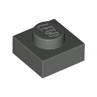 Plate 1 x 1 / Dark Gray