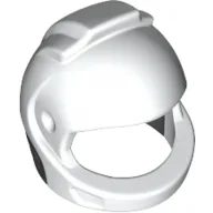 Helmet Space, Black Neck Pattern / White
