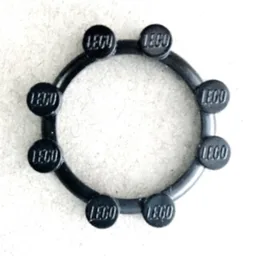 Watch, Bezel Round, 8 Studs / Black