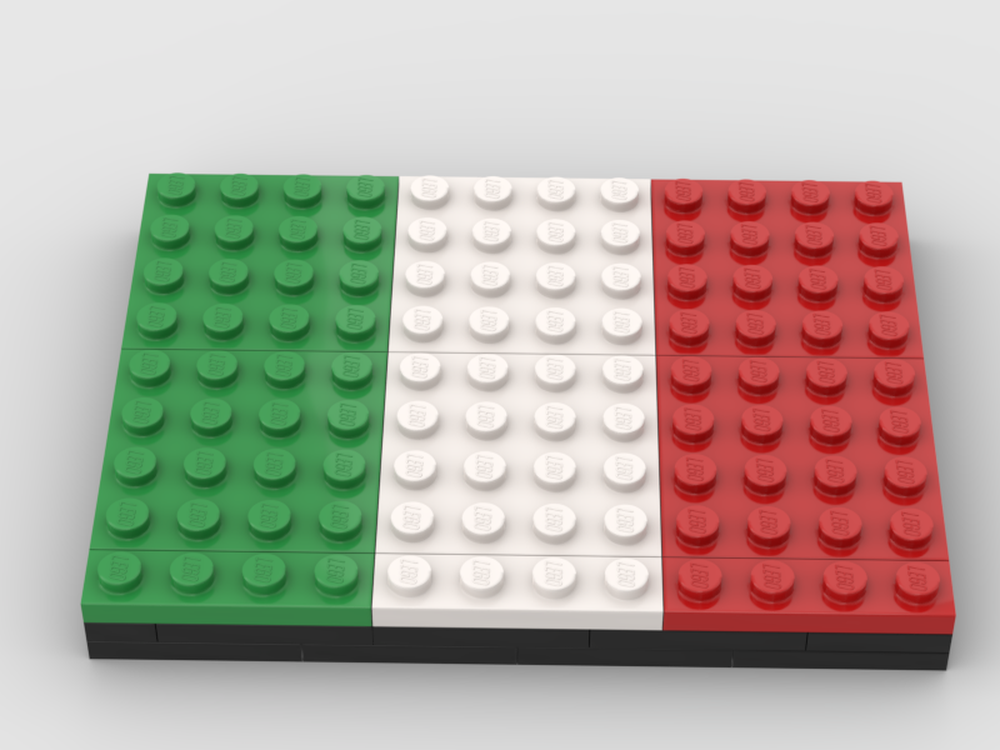 Lego Italian Flag (Bricks or Tiles)