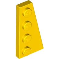 Wedge Plate 4 x 2 Right / Yellow