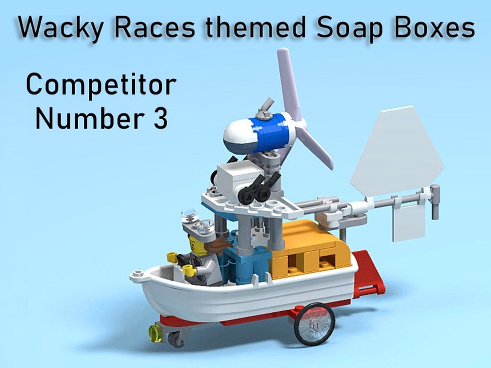 Lego Wacky Races themed soap box 3