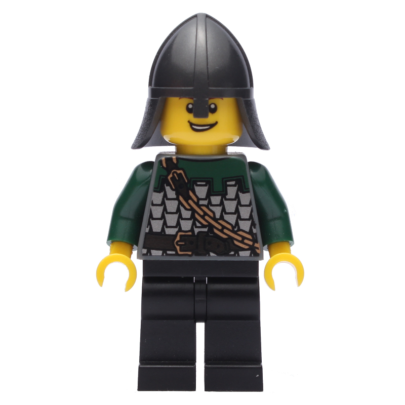 Lego Dragon Knight, Dark Green, Helmet