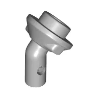 Bar, Angled with 1 x 1 Round Plate / Stud on End / Light Bluish Gray